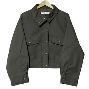 Zara Jacket Women’s Medium Olive Green Bomber Casual NWT​